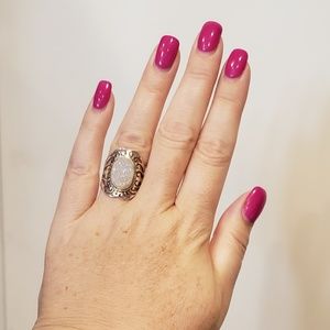 Beautiful gift!!!! Druzy Sterling Silver Ring